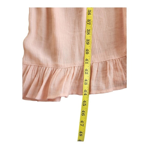 Entro Peach Maxi Dress Tiered Sleeveless Flowy Size M - Picture 15 of 15